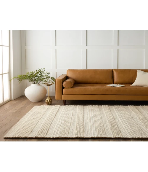 Jaipur Living Lagom Handmade Solid Ivory Area Rug 5'X8'
