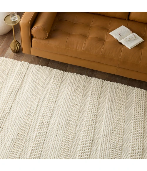 Jaipur Living Lagom Handmade Solid Ivory Area Rug 5'X8'