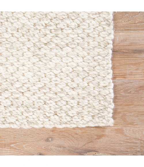 Jaipur Living Karlstadt Handmade Solid Taupe/ White Area Rug (2'X3')