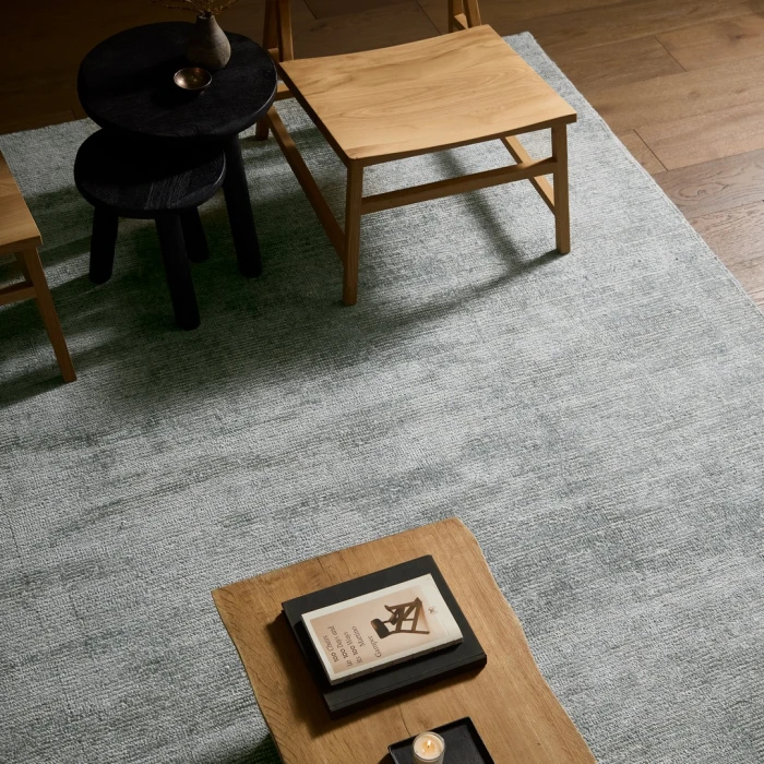 Jaipur Living Dilwyn SFH01 Handwoven Solid Blue Area Rug (18" Swatch)