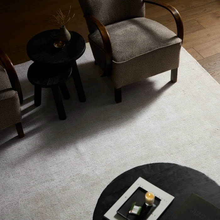 Jaipur Living Dilwyn SFH04 Handwoven Solid Ivory Area Rug (7'9"X9'9")