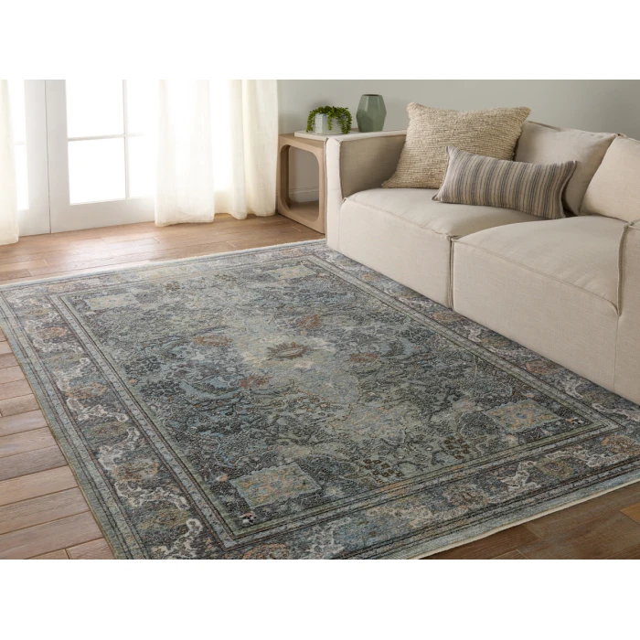 Jaipur Living Solene Blue SLE04 18 in. Swatch Square Rug