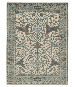 Jaipur Living Salinas Slayton SLN11 Light Teal - Ivory 8 ft. 6 in. X 11 ft. 6 in. Rectangle Rug