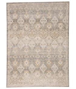 Vibe by Jaipur Living Sinclaire Hakeem SNL01 Gray/Gold 6 ft. 7 in. X 9 ft. 6 in. Rectangle Rug
