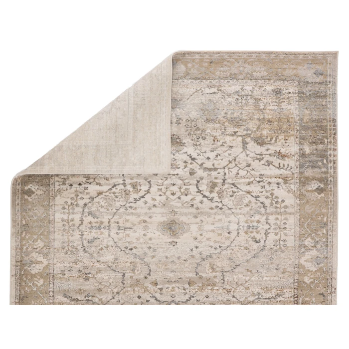 Vibe by Jaipur Living Tajsa Medallion Gray/ Gold Runner Rug (2'2"X8')