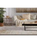 Vibe by Jaipur Living Tajsa Medallion Gray/ Gold Runner Rug (2'2"X8')