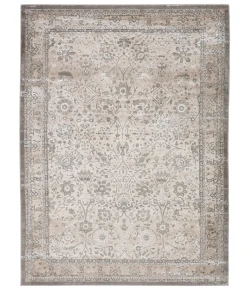 Vibe by Jaipur Living Sinclaire Odel SNL05 Gray/White 6 ft. 7 in. X 9 ft. 6 in. Rectangle Rug