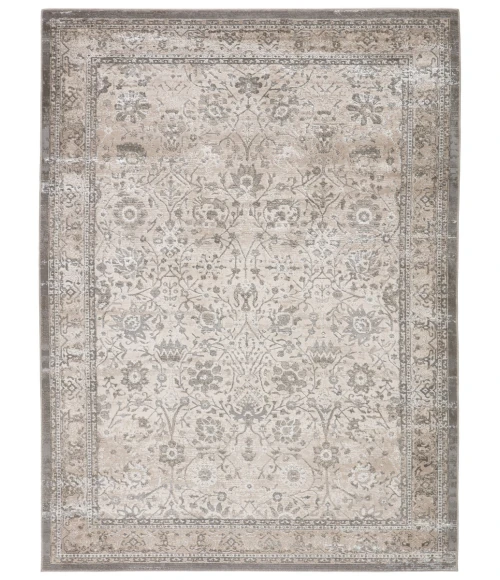 Vibe by Jaipur Living Odel Oriental Gray/ White Area Rug (6'7"X9'6")