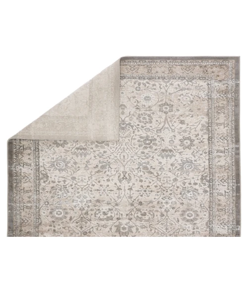 Vibe by Jaipur Living Odel Oriental Gray/ White Area Rug (6'7"X9'6")