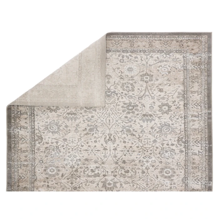 Vibe by Jaipur Living Odel Oriental Gray/ White Area Rug (6'7"X9'6")