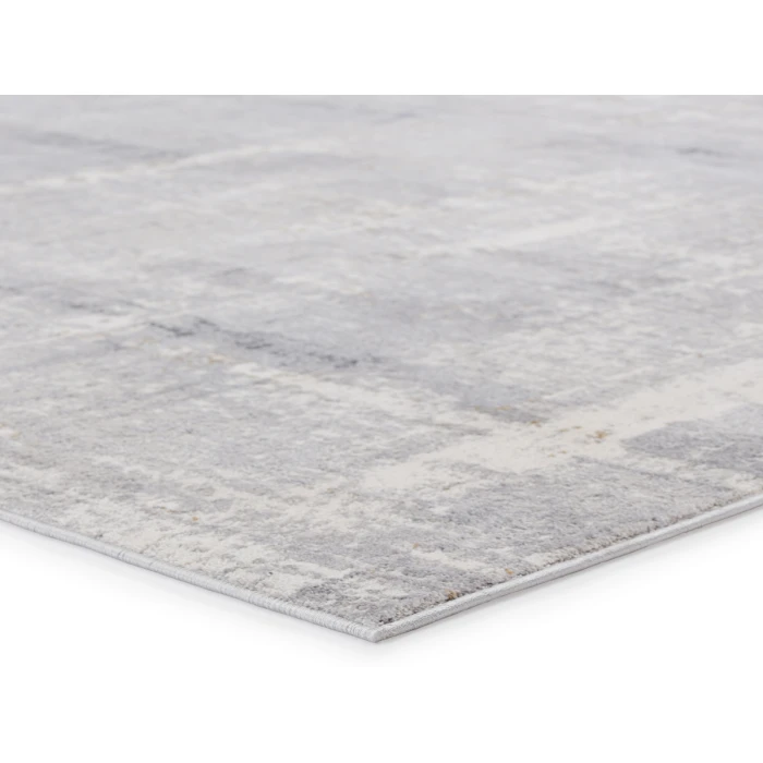 Vibe by Jaipur Living Lavato Abstract Light Gray/ Cream Runner Rug (3'X8')