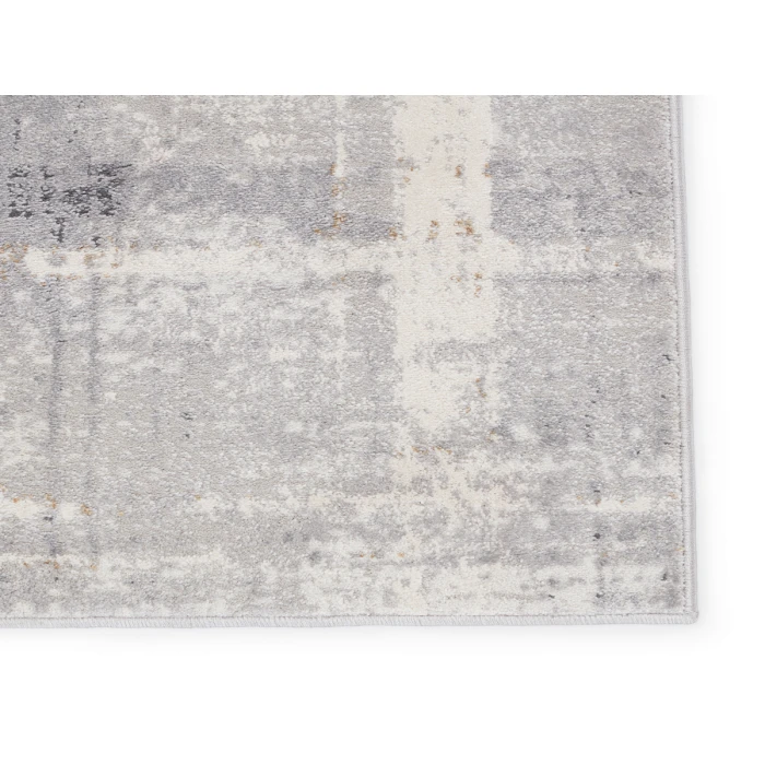 Vibe by Jaipur Living Lavato Abstract Light Gray/ Cream Runner Rug (3'X8')