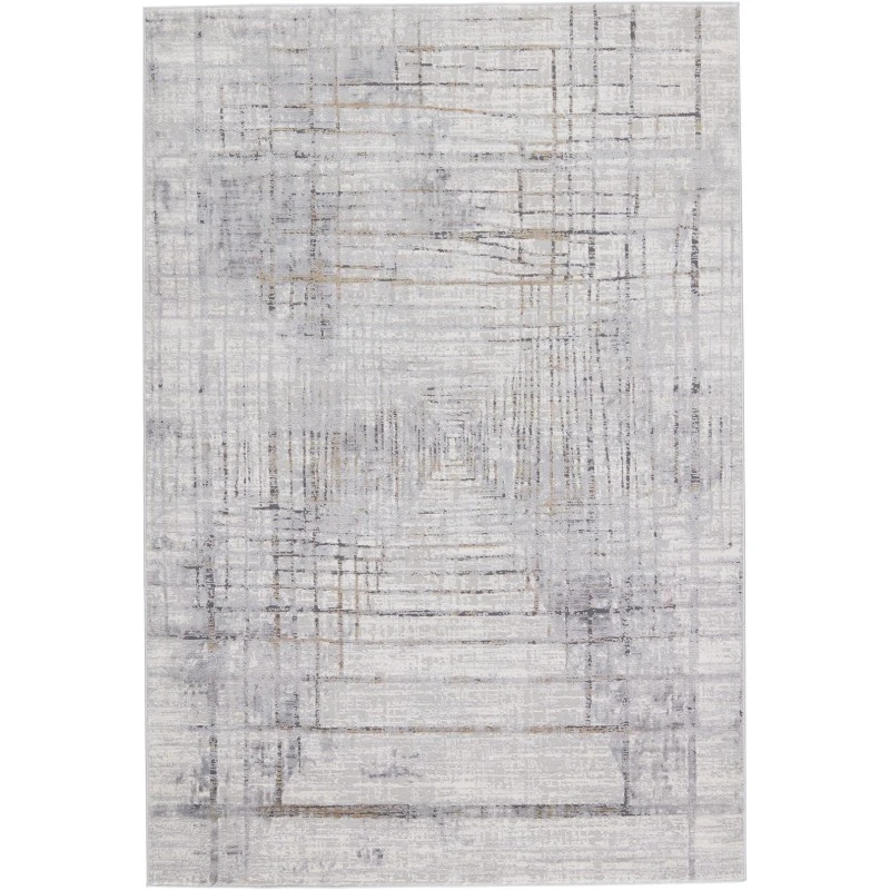 Vibe by Jaipur Living Toril Abstract Gray/ Gold Area Rug (5'X8')