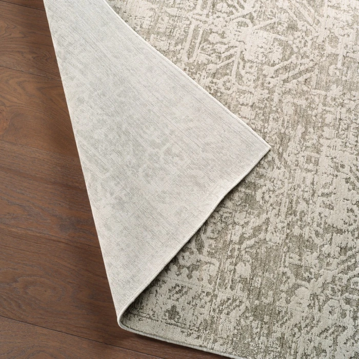 Jaipur Living Lumina SRE07 Oriental Ivory/Green Runner (3'X9')