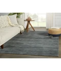 Jaipur Living Gradient Handwoven Solid Dark Blue/ Gray Area Rug (5'X8')