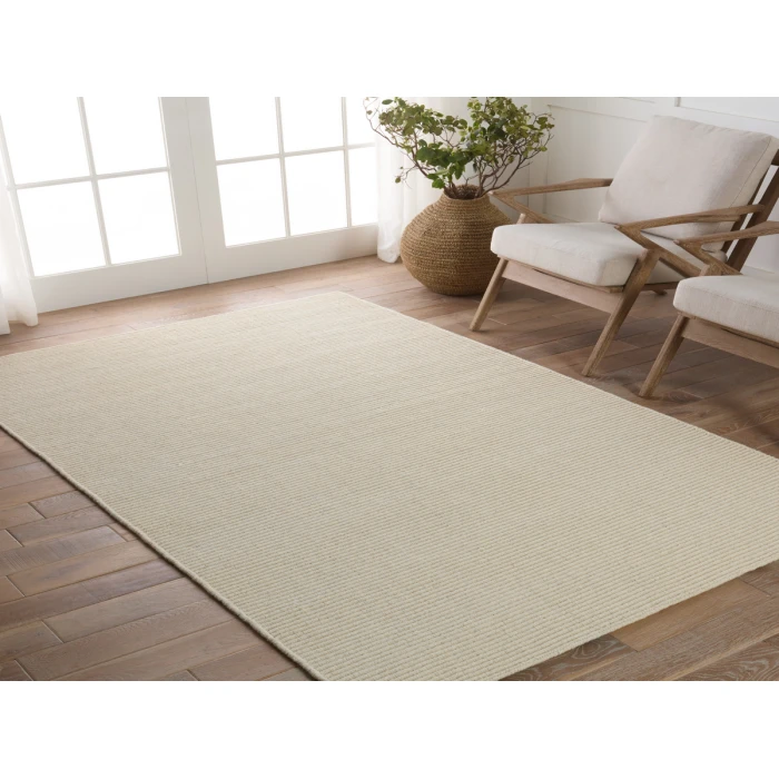 Jaipur Living Shyre Handmade Solid Cream Area Rug 9'X12'
