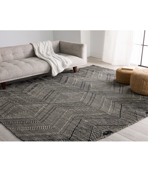 Jaipur Living Galexia Handmade Tribal Black/ Cream Area Rug 9'X12'