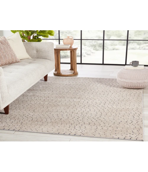 Jaipur Living Melora Dots Beige/ Gray Area Rug (6'7"X9'6")