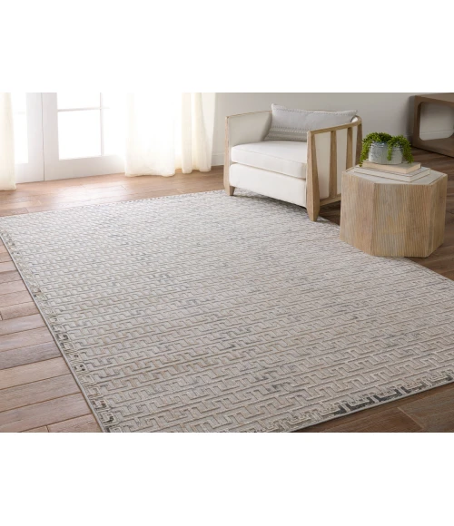 Jaipur Living Baxley Geometric Gray/ Beige Area Rug 9'3"X12'