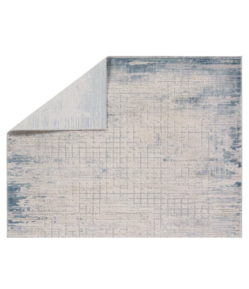 Jaipur Living Chamisa Abstract Cream/ Blue Runner Rug 2'6"X10'