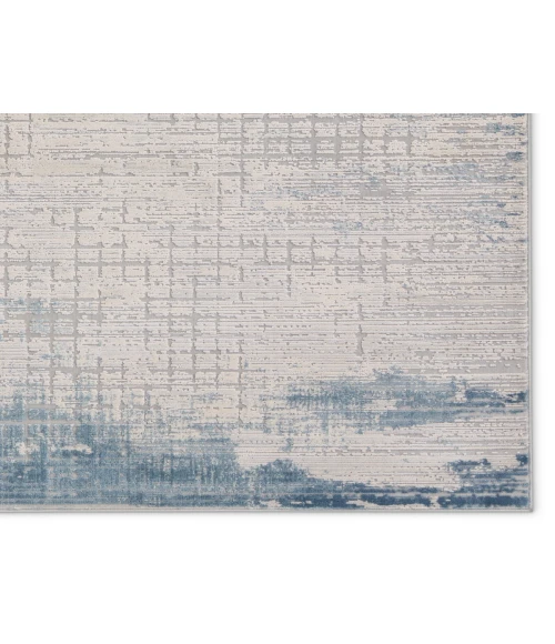 Jaipur Living Chamisa Abstract Cream/ Blue Runner Rug 2'6"X10'