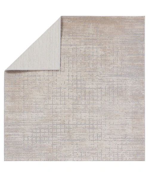 Jaipur Living Chamisa Abstract Beige/ Gray Area Rug 6'7"X9'6"