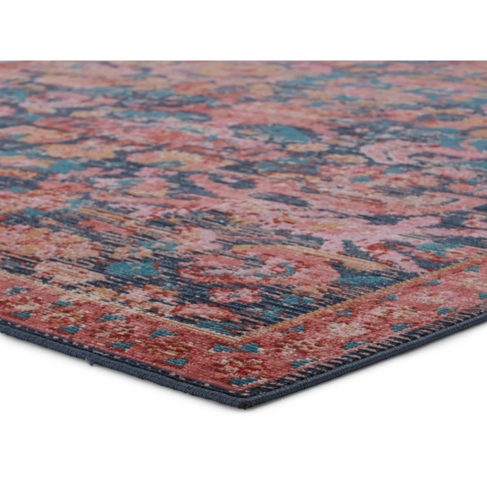 Vibe by Jaipur Living Maven Indoor/ Outdoor Oriental Pink/ Blue Area Rug (2'6"X4')