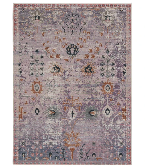Vibe by Jaipur Living Elva Indoor/ Outdoor Oriental Purple/ Gold Area Rug (2'6"X4')
