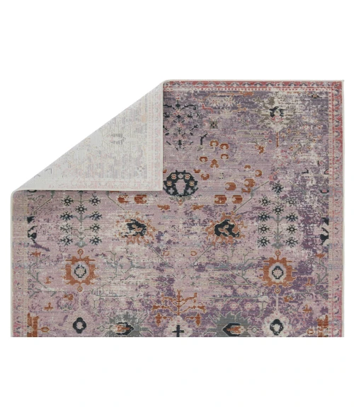 Vibe by Jaipur Living Elva Indoor/ Outdoor Oriental Purple/ Gold Area Rug (2'6"X4')