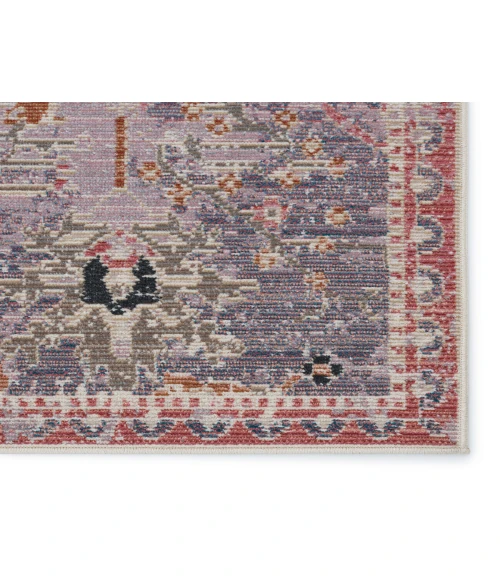 Vibe by Jaipur Living Elva Indoor/ Outdoor Oriental Purple/ Gold Area Rug (2'6"X4')