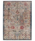 Vibe by Jaipur Living Elva Indoor/ Outdoor Oriental Tan/ Blue Area Rug (4'X5'7")