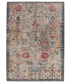 Vibe by Jaipur Living Swoon Elva SWO11 Beige Blue 4 ft. X 5 ft. 7 in. Rectangle Rug