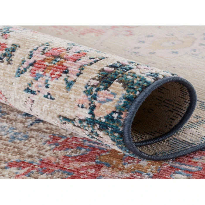 Vibe by Jaipur Living Elva Indoor/ Outdoor Oriental Tan/ Blue Area Rug (2'6"X4')