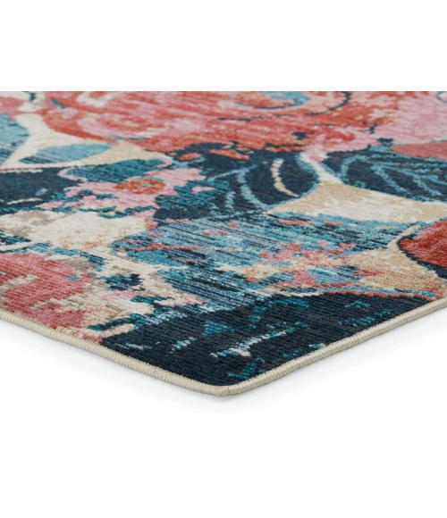 Vibe By Jaipur Living Illiana Indoor/ Outdoor Floral Pink/ Blue Area Rug 9'6"X12'7"