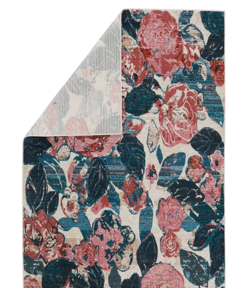 Vibe By Jaipur Living Illiana Indoor/ Outdoor Floral Pink/ Blue Area Rug 9'6"X12'7"