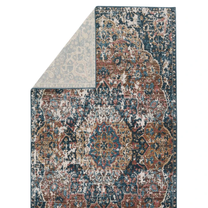 Vibe By Jaipur Living Akela Indoor/ Outdoor Medallion Dark Blue/ Multicolor Area Rug 2'6"X4'