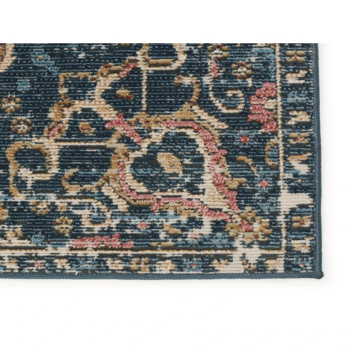 Vibe By Jaipur Living Akela Indoor/ Outdoor Medallion Dark Blue/ Multicolor Area Rug 2'6"X4'