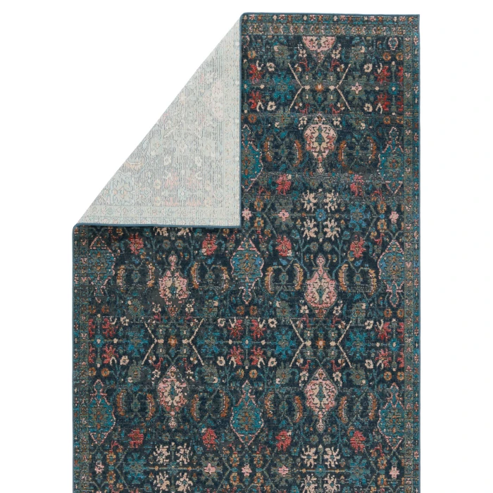 Vibe By Jaipur Living Lisana Indoor/ Outdoor Trellis Dark Blue/ Multicolor Runner Rug 2'6"X8'