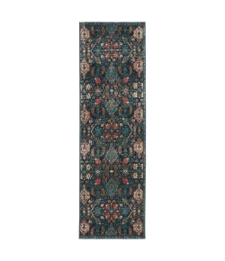 Vibe by Jaipur Living Swoon Lisana SWO16 Dark Blue - Multicolor 2 ft. 6 in. X 8 ft. Rectangle Rug