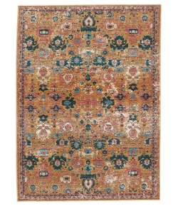 Vibe by Jaipur Living Swoon Azura SWO17 Pink - Gold 9 ft. 6 in. X 12 ft. 7 in. Rectangle Rug