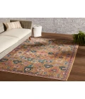Vibe By Jaipur Living Azura Indoor/ Outdoor Medallion Pink/ Gold Area Rug 9'6"X12'7"