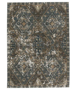 Vibe by Jaipur Living Swoon Julia SWO18 Blue - Gold 8 ft. X 10 ft. Rectangle Rug