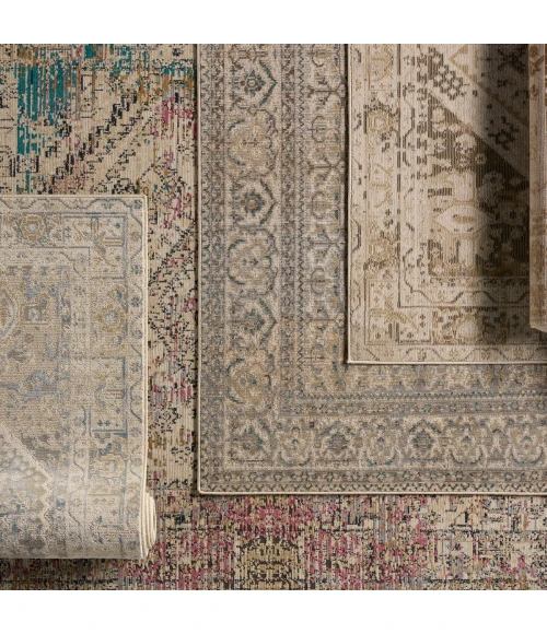 Vibe by Jaipur Living Rush Indoor/Outdoor Medallion Light Gray/ Blue Area Rug 5'X7'3"