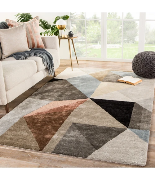 Jaipur Living Scalene Handmade Geometric Gray/ Blue Area Rug (2'X3')