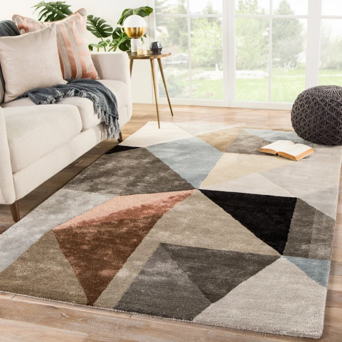 Jaipur Living Scalene Handmade Geometric Gray/ Blue Area Rug (2'X3')