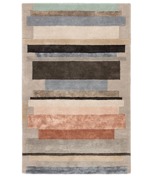 Jaipur Living Parallel Handmade Geometric Gray/ Pink Area Rug (2'X3')