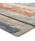 Jaipur Living Parallel Handmade Geometric Gray/ Pink Area Rug (2'X3')