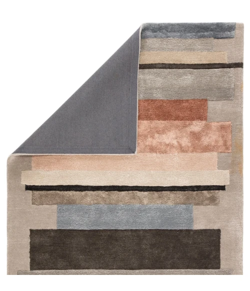 Jaipur Living Parallel Handmade Geometric Gray/ Pink Area Rug (2'X3')