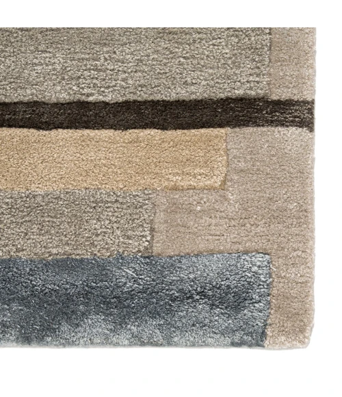 Jaipur Living Parallel Handmade Geometric Gray/ Pink Area Rug (2'X3')