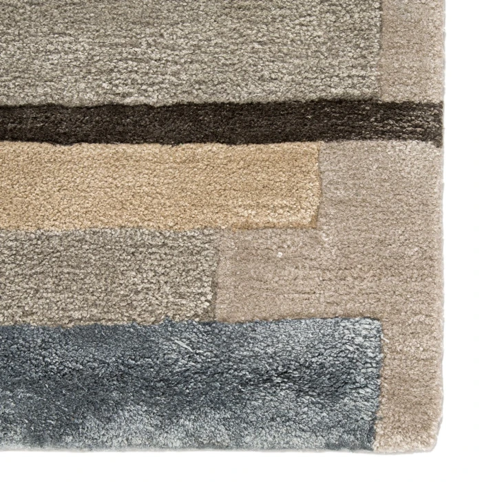 Jaipur Living Parallel Handmade Geometric Gray/ Pink Area Rug (2'X3')